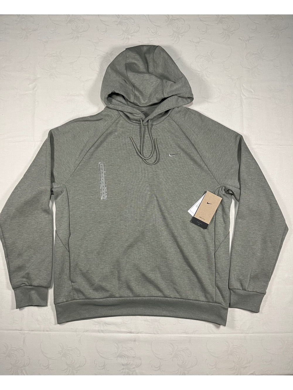Nike Training Sportswear Solo Swoosh Training Fleece Hoodie Olive Green Large